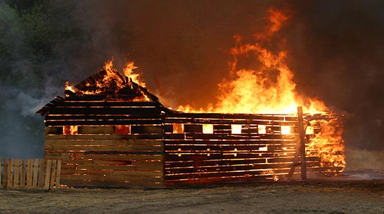 barn burning