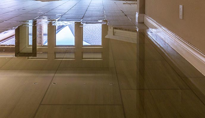 flooded floor room floor 