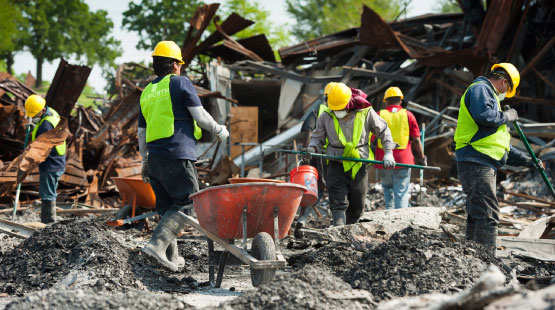 fire damage restoration professionally