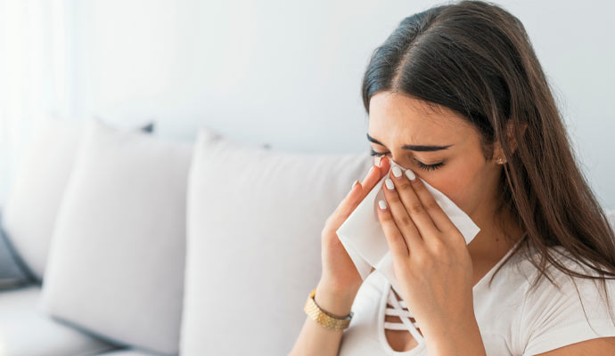 Having allergen problem due to indoor mold exposure