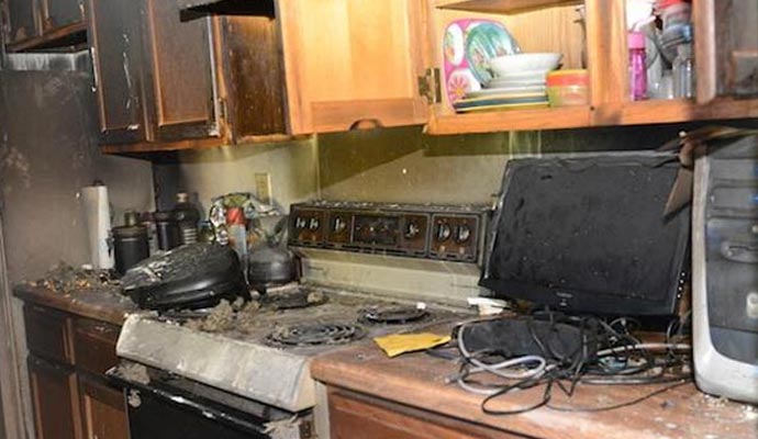 Fire in electrical equipment