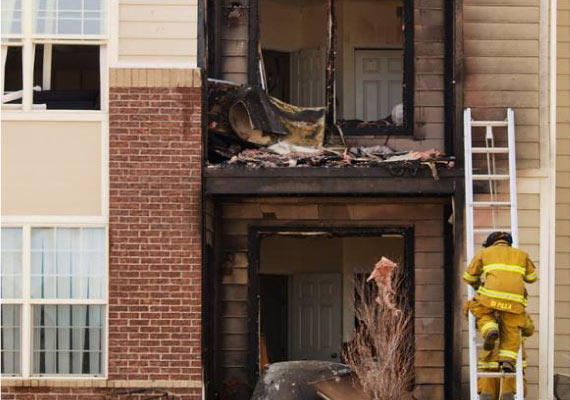 fire damage restoration for single family