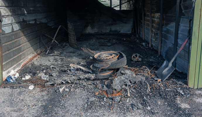 Garage Fire Damage Restoration in DFW | Dalworth Restoration