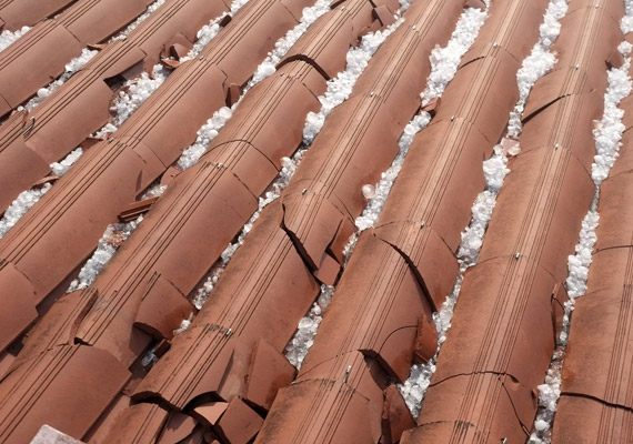 Hail Damaged Roof