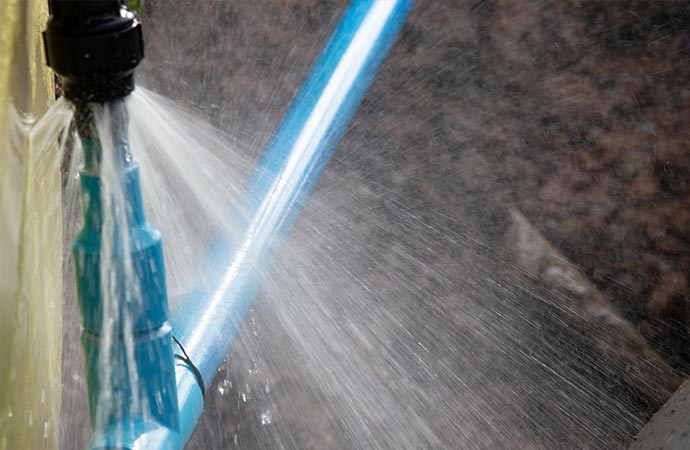 water pipe burst